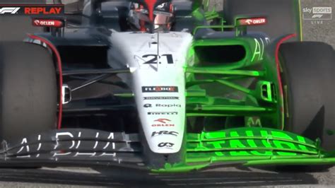 formula 1 testing green paint|f1 flow vis green paint.